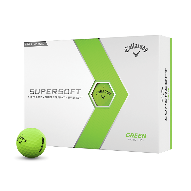 Callaway Supersoft Matte Green Golfbälle (Dutzend) - View 1