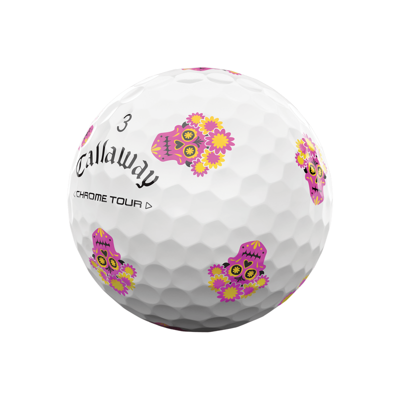 Limiterte Auflage Chrome Tour Día de los Muertos Golfbälle (Dutzend) - View 8