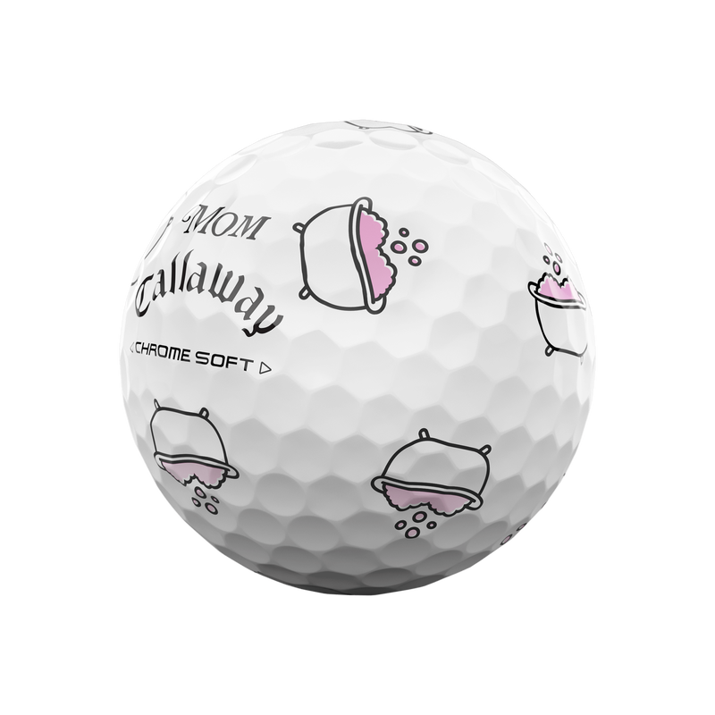 Limitierter Auflage Chrome Soft Mother's Day Golf Balls (Dozen) - View 9
