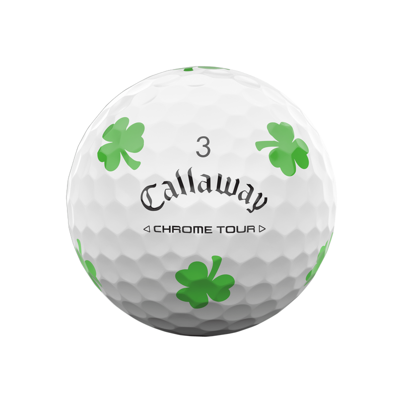 Limitierte Auflage Chrome Tour Luck of the Irish Golfbälle (Dutzend) - View 7