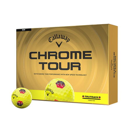 Chrome Tour TruTrack Yellow Golfb&auml;lle