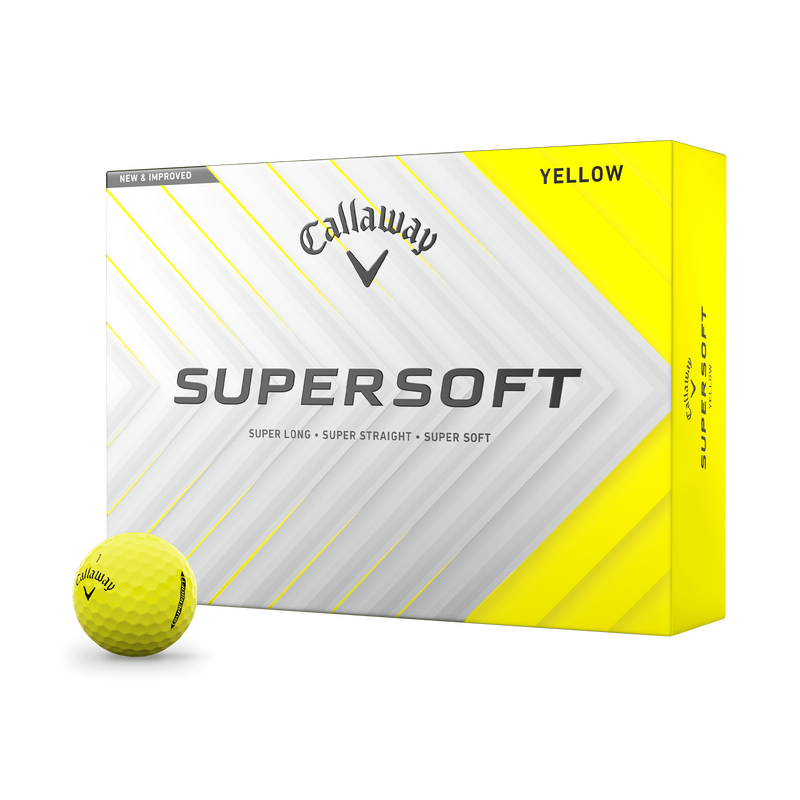Supersoft Yellow Golfb&auml;lle (Dutzend) - View 1