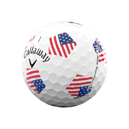 Limiterte Auflage Chrome Soft Truvis Team USA Golfbälle (Dutzend)