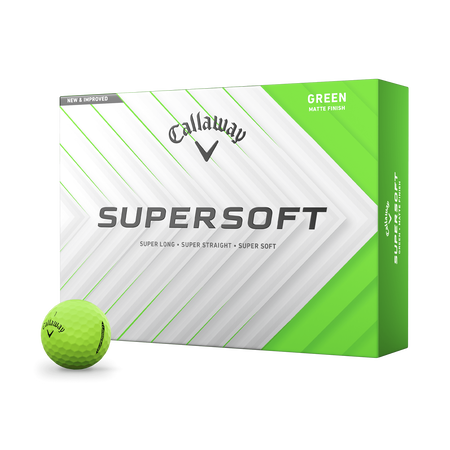 Supersoft Matte Green Golfbälle (Dutzend)