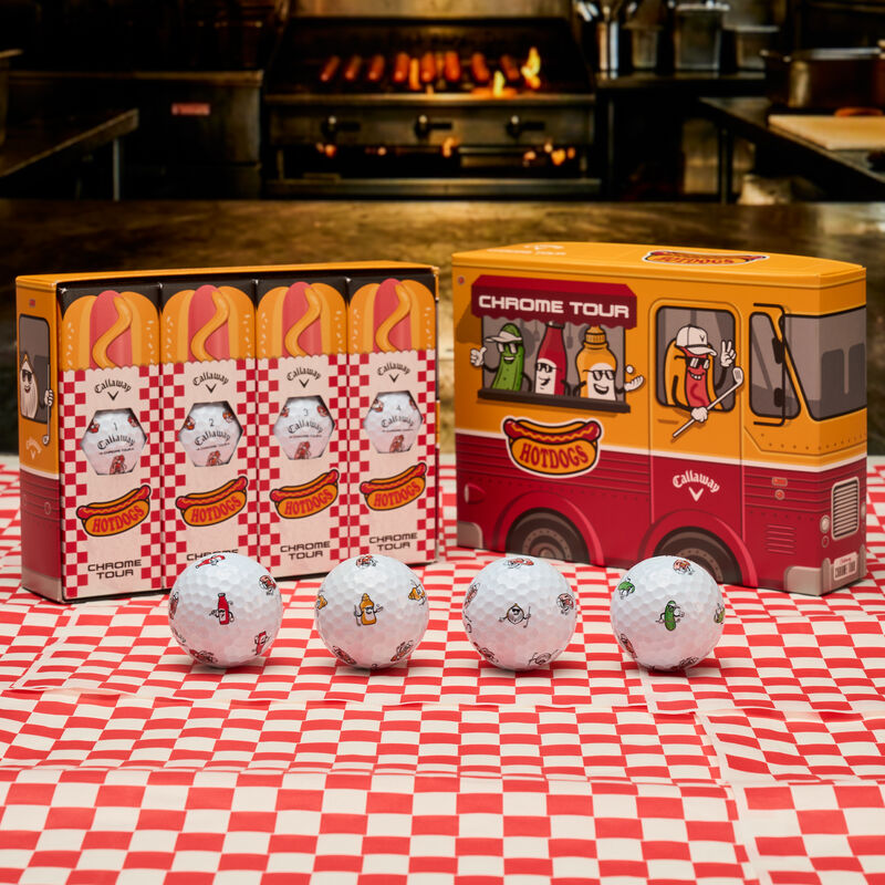 Chrome Tour Hot Dog Golf Balls - View 2