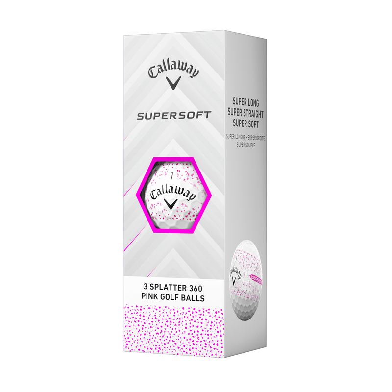 Supersoft Splatter 360 Pink Golfb&auml;lle (Dutzend) - View 4