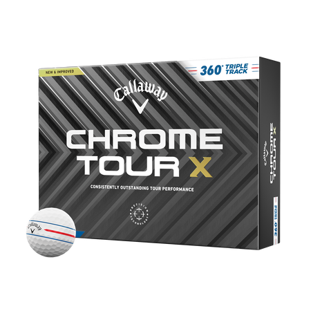 Chrome Tour X 360 Triple Track Golfbälle