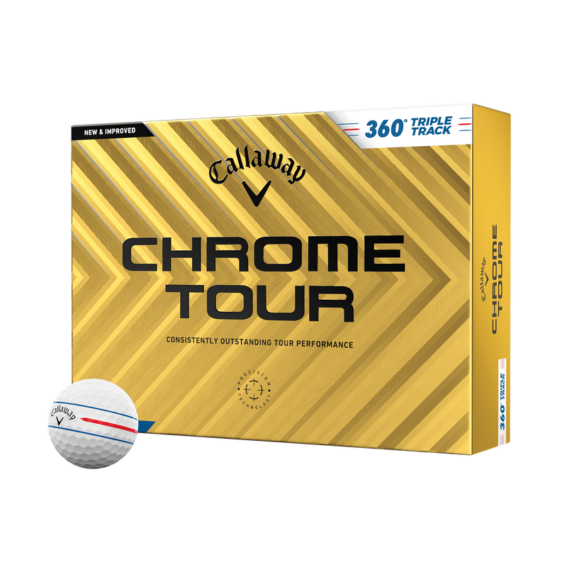 Chrome Tour 360 Triple Track Golfbälle - View 1