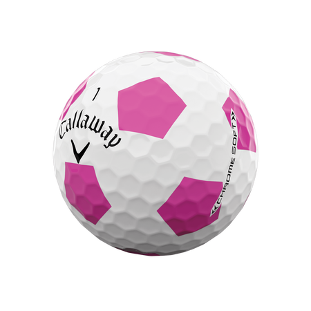 Limiterte Auflage Chrome Soft Truvis Pink Golfbälle (Dutzend)