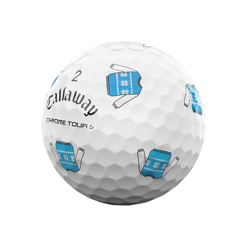 Limiterte Auflage Chrome Tour 'Ugly Sweater' Golfb&auml;lle (Dutzend) - View 6