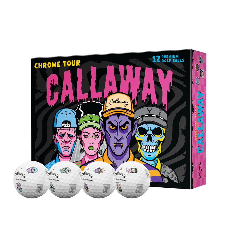 Chrome Tour Halloween Golf Balls - View 1