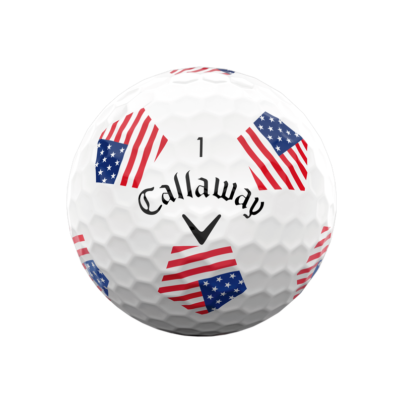 Limiterte Auflage  Chrome Soft Truvis Team USA Golfbälle (Dutzend) - View 2