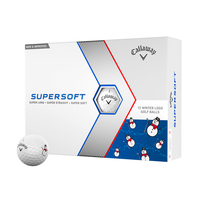 Limitierte Auflage Supersoft Winter Golfbälle (Dutzend) - View 1