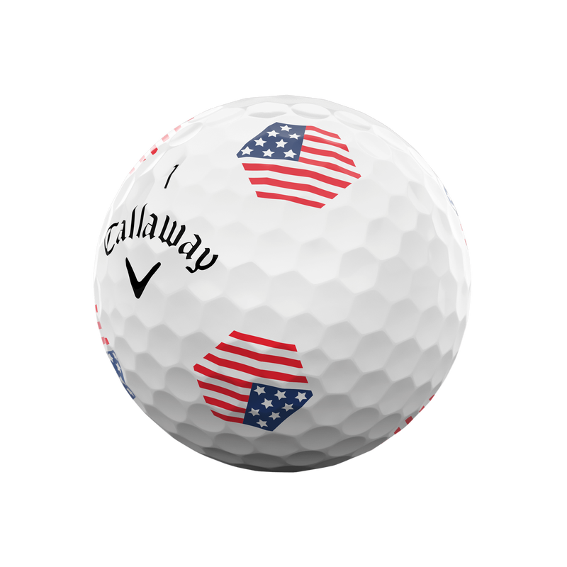 Limiterte Auflage Chrome Tour X USA TruTrack Golfbälle (Dutzend) - View 2