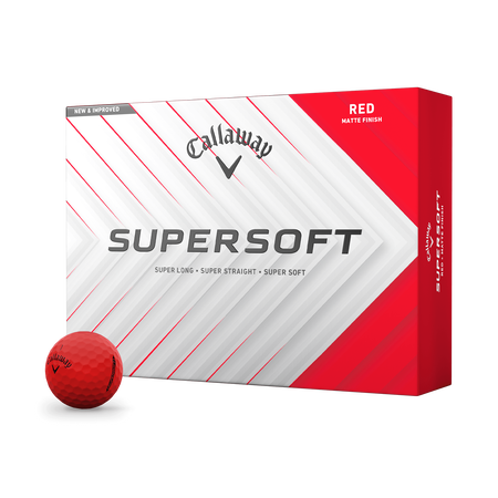 Supersoft Matte Red Golfb&auml;lle (Dutzend)
