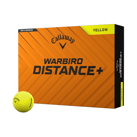 Warbird Distance+ Yellow Golfb&auml;lle (Dutzend)