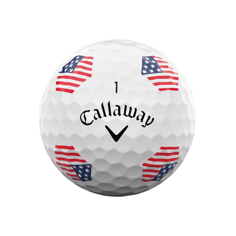 Limiterte Auflage Chrome Tour X USA TruTrack Golfbälle (Dutzend) - View 3