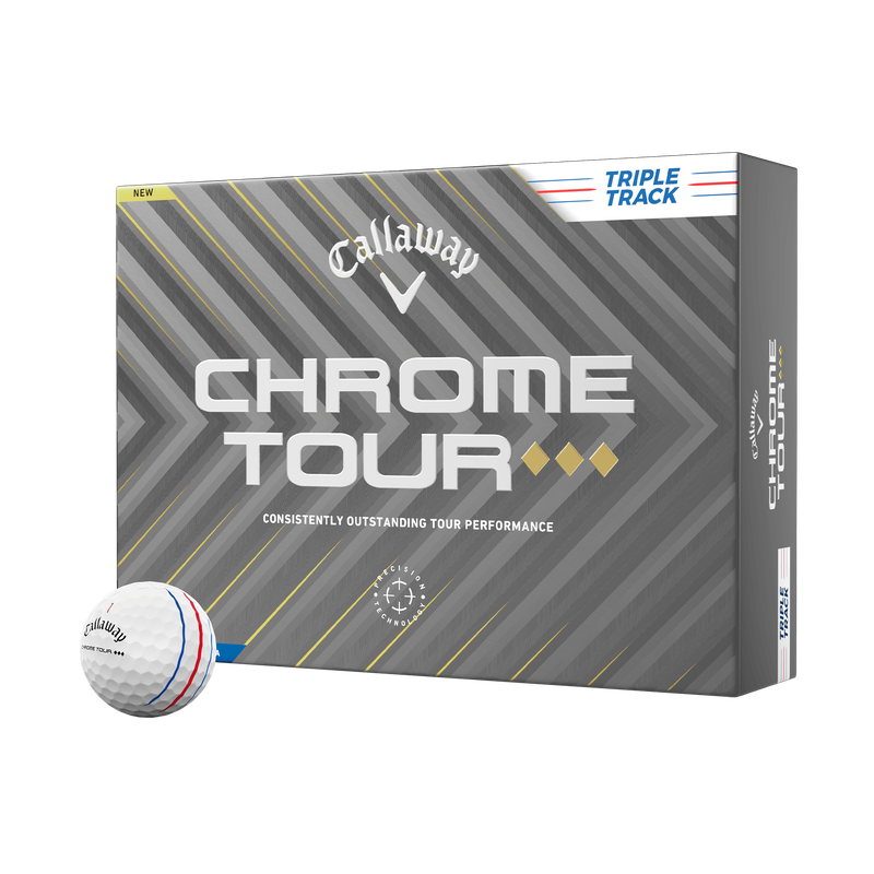 Chrome Tour Triple Diamond Triple Track Golfbälle (Dutzend) - View 1