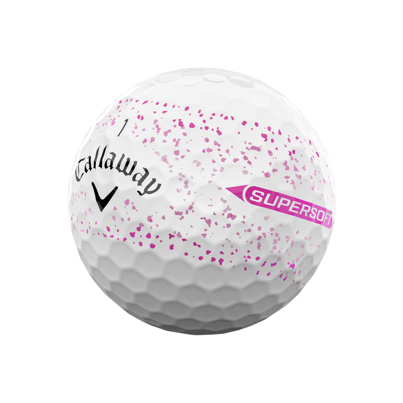 Supersoft Splatter 360 Pink Golfb&auml;lle (Dutzend) - View 2