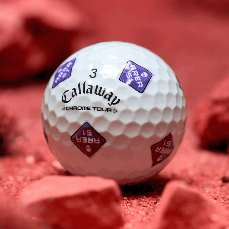 Limitierte Edition Chrome Tour Area 51 Golfb&auml;lle (12 Stk.) - View 5