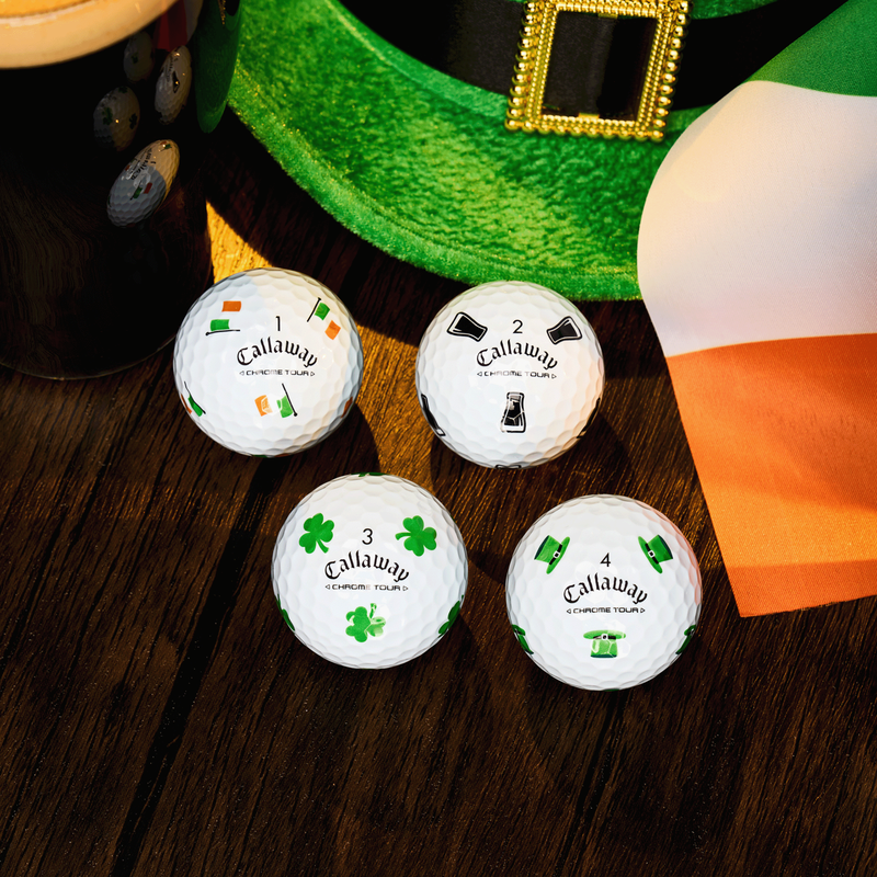 Limitierte Auflage Chrome Tour Luck of the Irish Golfb&auml;lle (Dutzend) - View 2