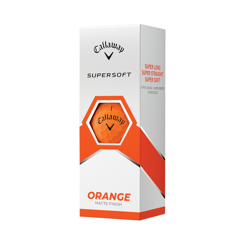 Callaway Supersoft Matte Orange Golfbälle (Dutzend) - View 4