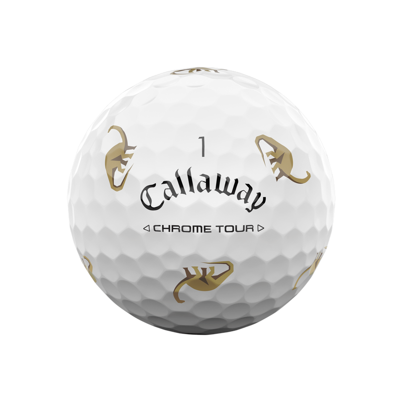 Limitierte Auflage Chrome Tour Dino Golfbälle (Dutzend) - View 3