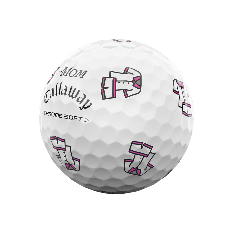 Limitierter Auflage Chrome Soft Mother's Day Golf Balls (Dozen) - View 5