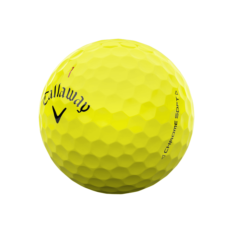 Chrome Soft Yellow Golfball - View 2