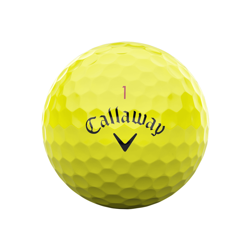 Chrome Soft Yellow Golfball - View 3