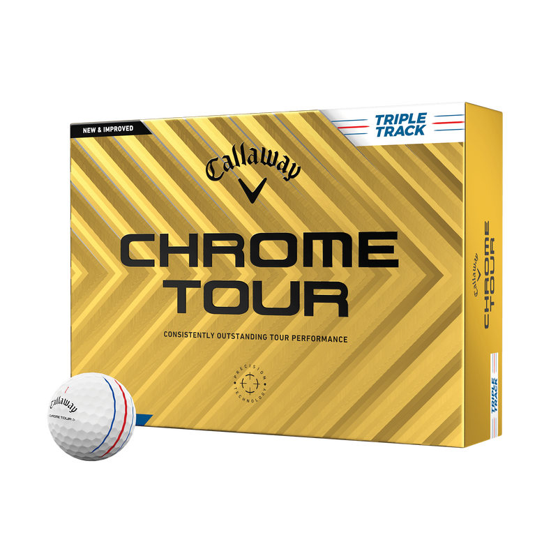Chrome Tour Triple Track Golfbälle - View 1