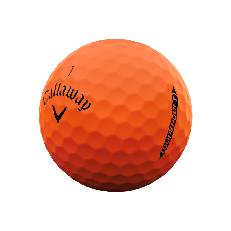 Supersoft Matte Orange Golfb&auml;lle (Dutzend) - View 2