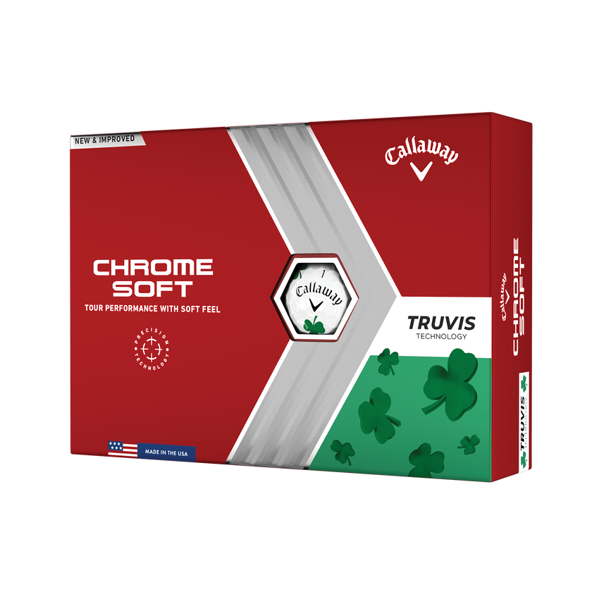 Chrome Soft Truvis Shamrock Golfbälle (Dutzend) - View 1