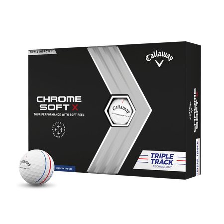 Chrome-Soft-X Triple-Track Golfbälle (Dutzend)