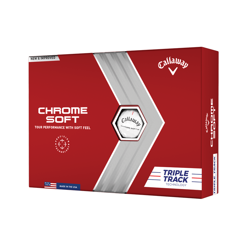 Chrome Soft Triple Track Golfbälle (Dutzend) - View 1