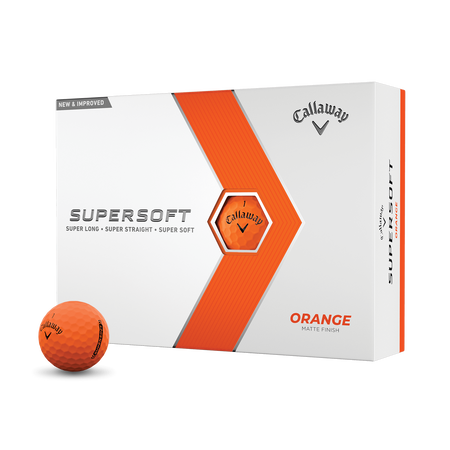 Callaway Supersoft Matte Orange Golfbälle (Dutzend)