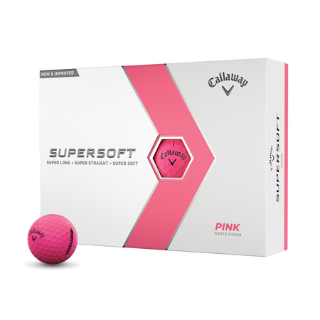Callaway Supersoft Matte Pink Golfbälle (Dutzend)