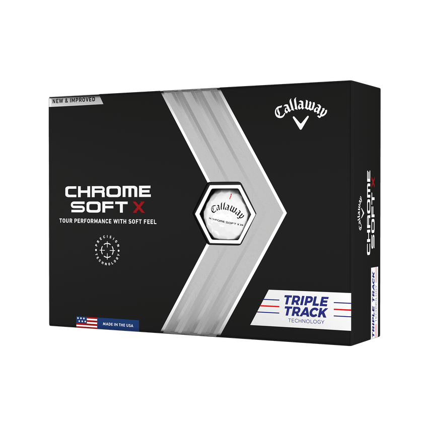 Chrome-Soft-X Triple-Track Golfbälle (Dutzend) - View 1