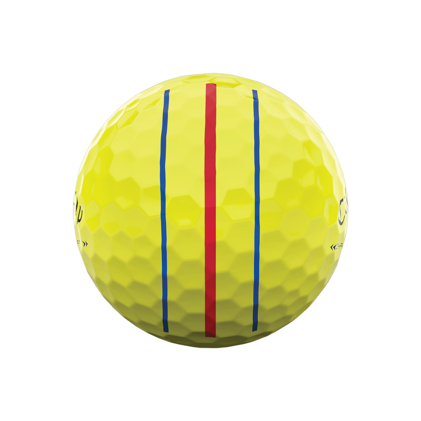 Chrome Soft X Triple Track Yellow Golfbälle (Dutzend) - View 4