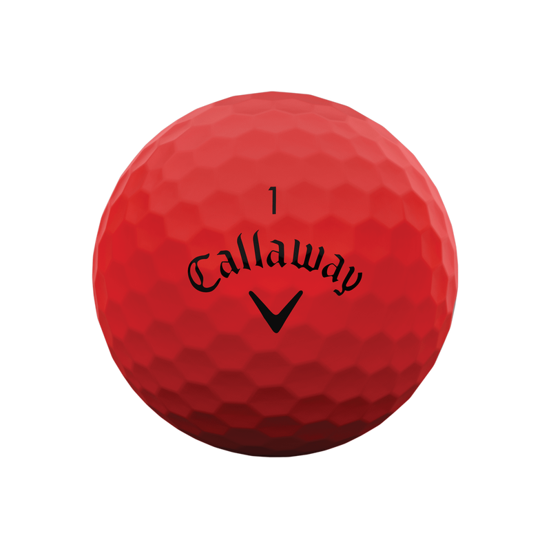 Callaway Supersoft Matte Red Golfbälle (Dutzend) - View 3