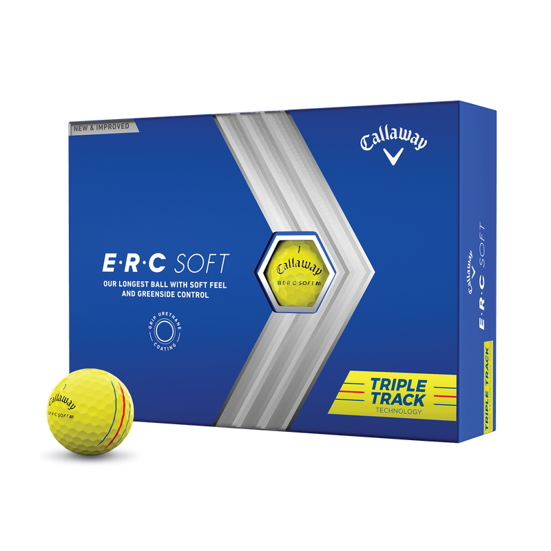 E•R•C Soft Yellow Golfbälle (Dutzend) - View 1
