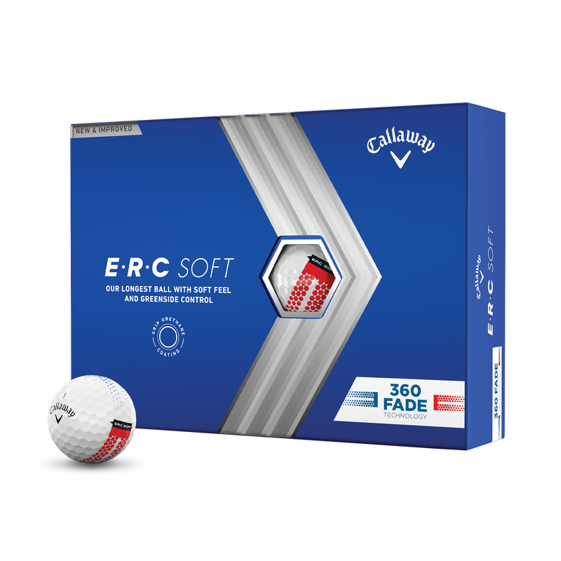 Limiterte Auflage E•R•C Soft 360 Fade Golfbälle (Dutzend) - View 1