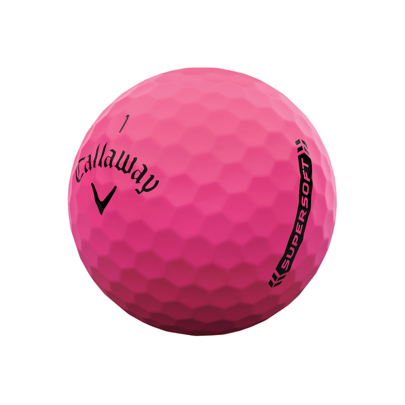 Callaway Supersoft Matte Pink Golfbälle (Dutzend) - View 2