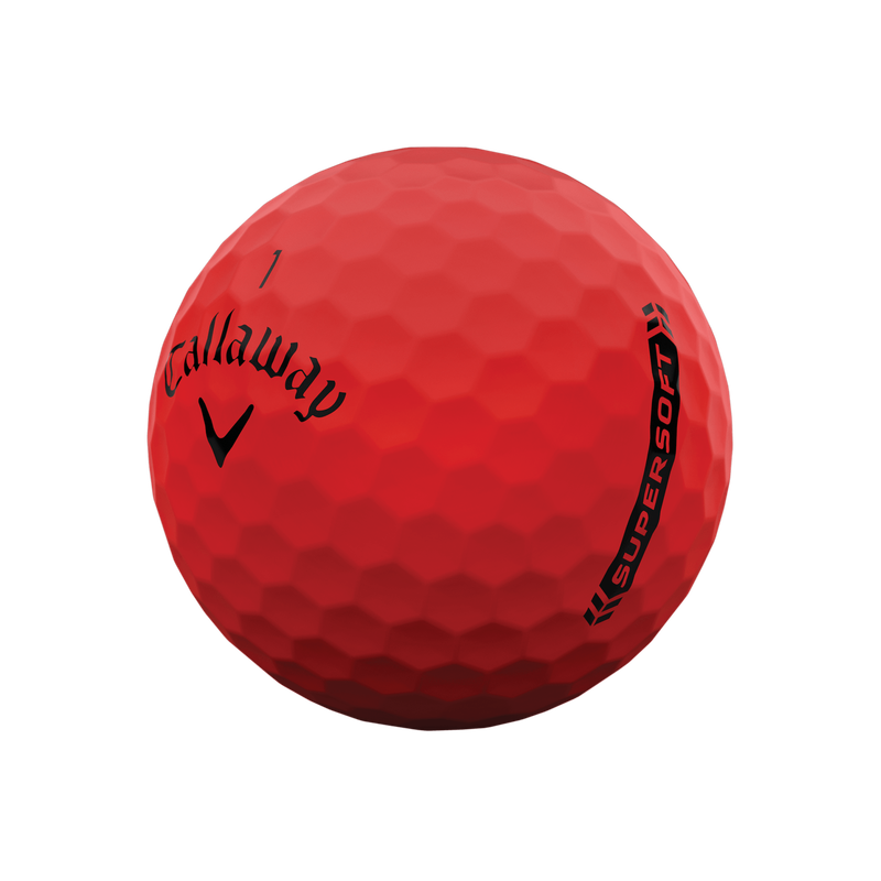 Callaway Supersoft Matte Red Golfbälle (Dutzend) - View 2