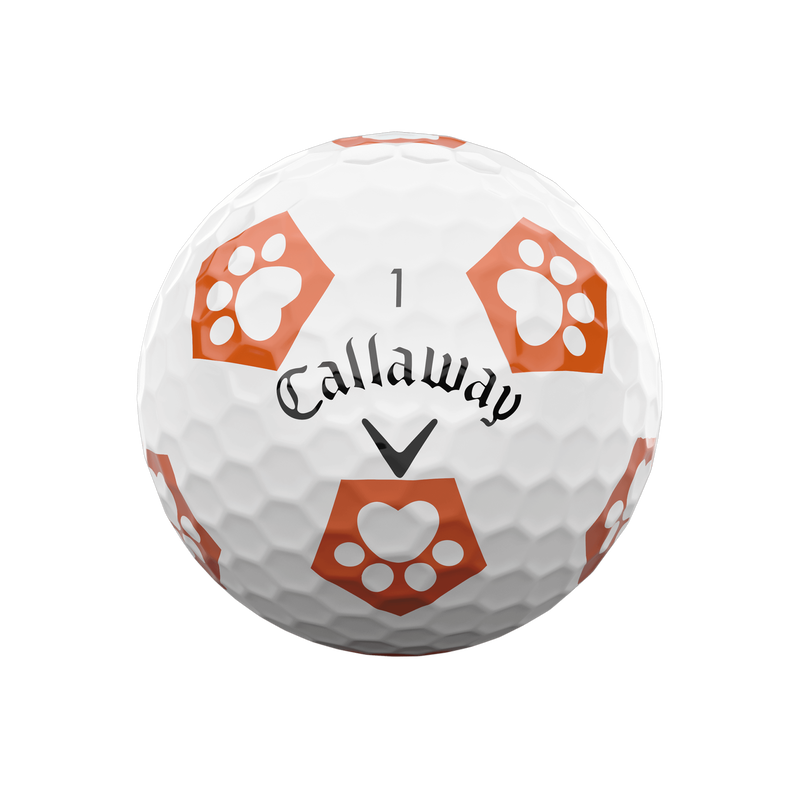 Limited Edition Chrome Soft Truvis Hundepfoten Golfbälle (Dutzend) - View 2