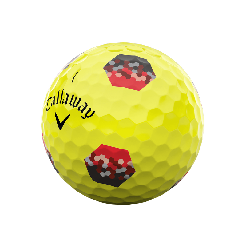 Chrome Tour X TruTrack Yellow Golfbälle - View 2