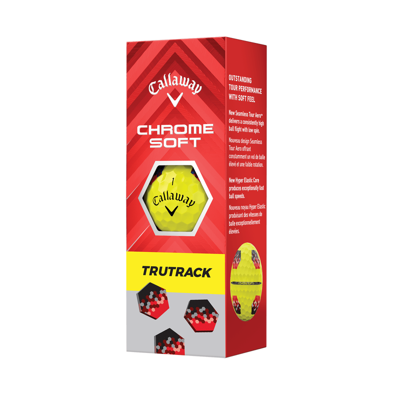 Chrome Soft TruTrack Yellow Golfbälle - View 5