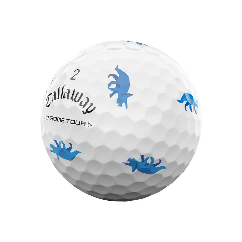 Limitierte Auflage Chrome Tour Dino Golfbälle (Dutzend) - View 6