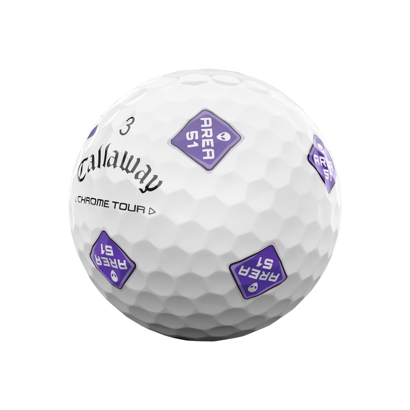 Limitierte Edition Chrome Tour Area 51 Golfb&auml;lle (12 Stk.) - View 12