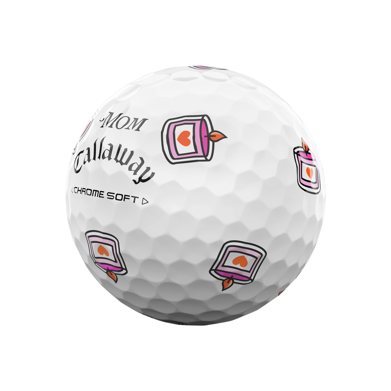 Limitierter Auflage Chrome Soft Mother's Day Golf Balls (Dozen) - View 3